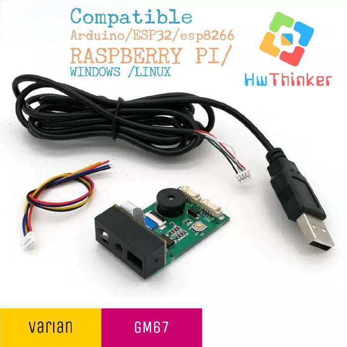 Gambar GM66 GM67 GM65 Barcode Scanner Reader USB Serial UART TTL Arduino - GM67 dari HwThinker undefined Tokopedia