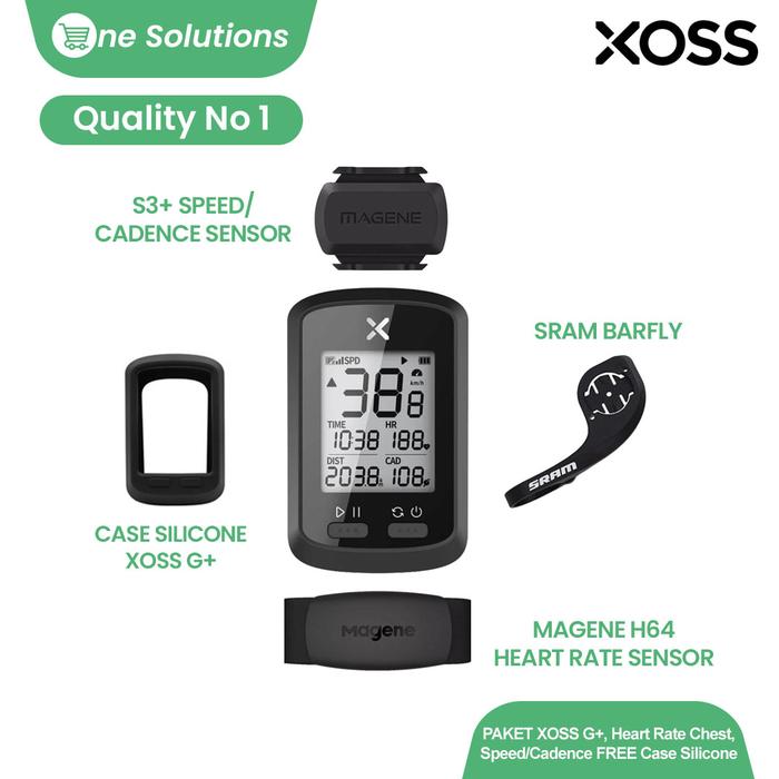 XOSS G+ PRO PACKAGE and Magene Heart 