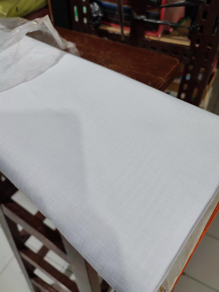 Gambar Kain Ribstop Drill Istex, Bahan Seragam, Kode 001 Warna Putih - 1,25m dari Mitra Mulia Texindo undefined Tokopedia
