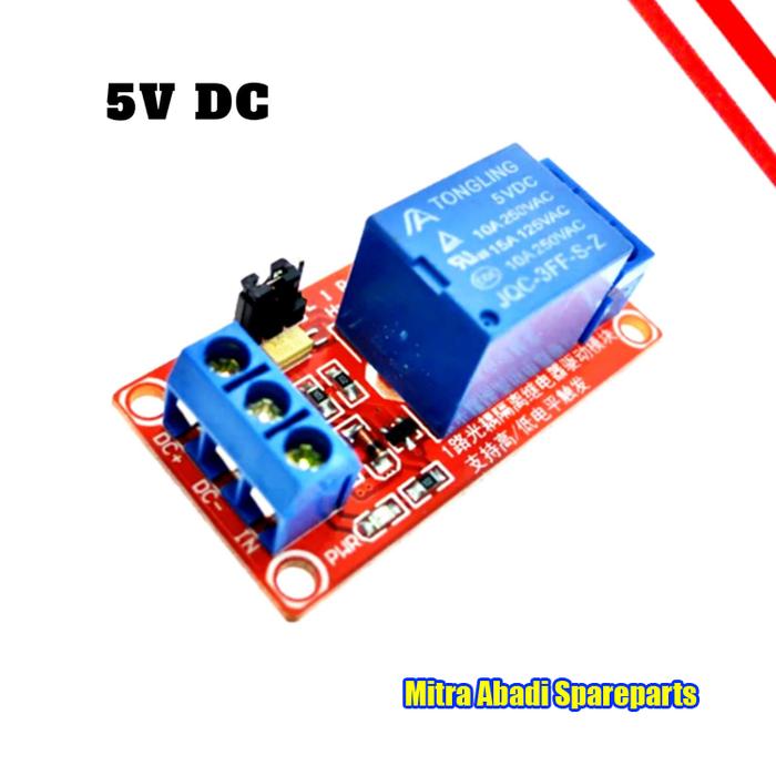 Gambar Relay Module with Optocoupler Isolation 1 Channel 5V / 12V - DC 5V dari Mitra Abadi Spareparts undefined Tokopedia