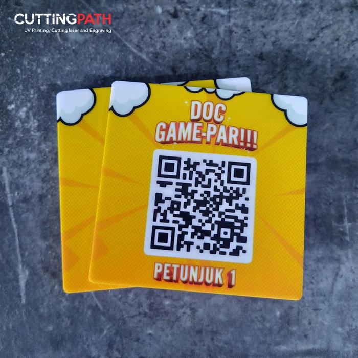 Gambar QR Code Akrilik uv print akrilik sign scan qr barcode - 10x10 dari Cuttingpath undefined Tokopedia