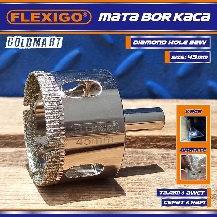 Gambar Mata Bor Kaca Dan Granite 6 mm Original Flexigo Diamon Hole Saw - Ukuran 45 mm dari Goldmart88 undefined Tokopedia