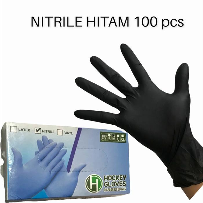 Black Nitrile Incom Nitrile Gloves Gloves Latex Free AMMEX X3