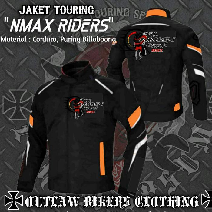 Gambar Jaket touring NMAX RIDERS - List Kuning, S dari Dian Store.Sale undefined Tokopedia