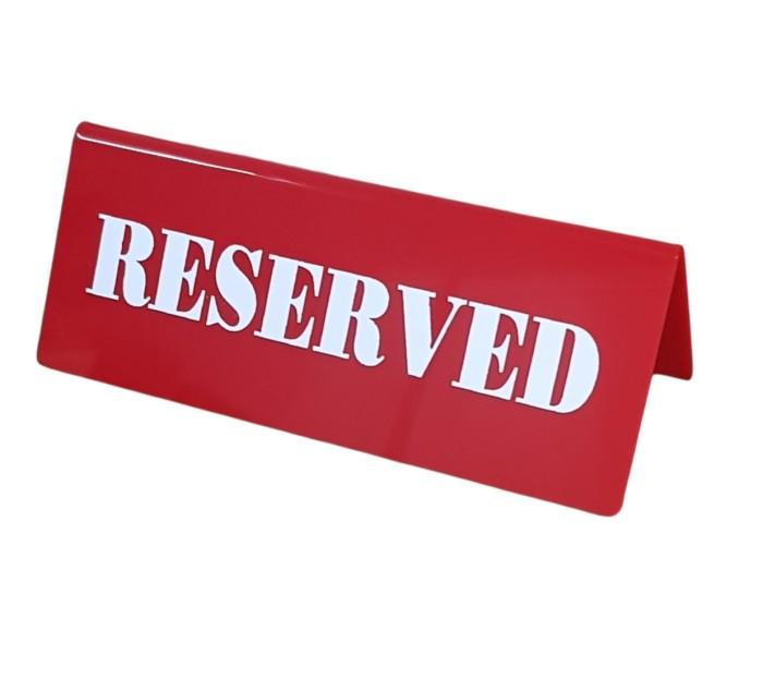 Gambar Papan Meja Reserved Akrilik / Acrylic Reserved Sign - Merah dari PalateAcrylic undefined Tokopedia