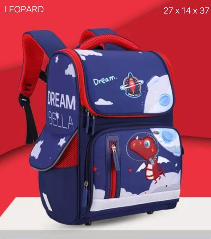 Gambar Tas Sekolah Anak Laki Laki Model Din0 Space Tas Ransel Anak Tk Sd - Merah dari KebunKoe undefined Tokopedia