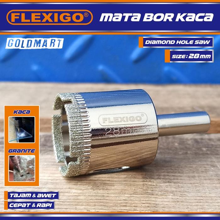 Gambar Mata Bor Kaca Dan Granite 6 mm Original Flexigo Diamon Hole Saw - Ukuran 28 mm dari Goldmart88 undefined Tokopedia