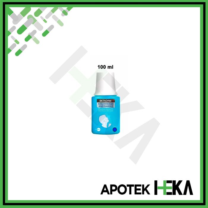 Gambar Betadine Mouthwash and Gargle 100 ml 190 ml Obat Kumur Antiseptik - 100 ml dari Apotek Heka Semarang undefined Tokopedia