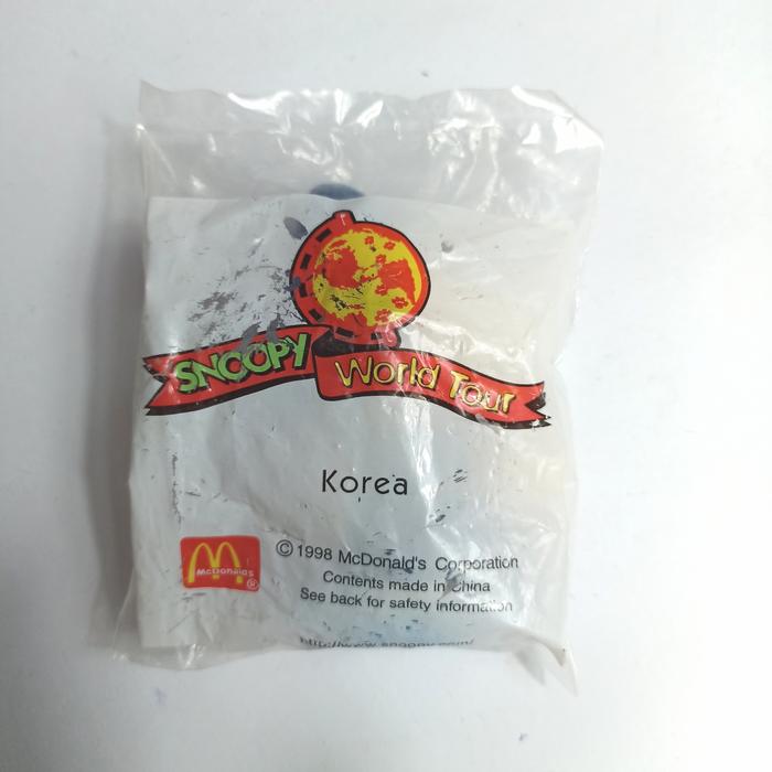 Gambar Happy Meal McDonald MCD Snoopy World Tour 1998 - Korea dari Kabbi Bada Toys undefined Tokopedia
