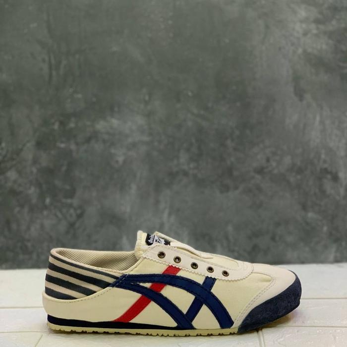 Gambar sepatu wanita slip on terbaru - cream nav merah, 36 dari Sepatu_MurahJKT undefined Tokopedia