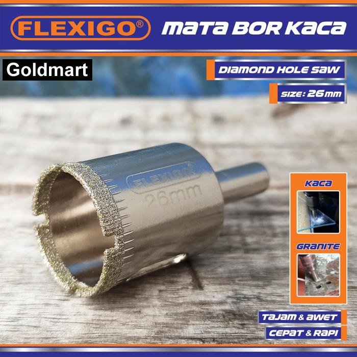 Gambar Mata Bor Kaca Dan Granite 6 mm Original Flexigo Diamon Hole Saw - Ukuran 26 mm dari Goldmart88 undefined Tokopedia