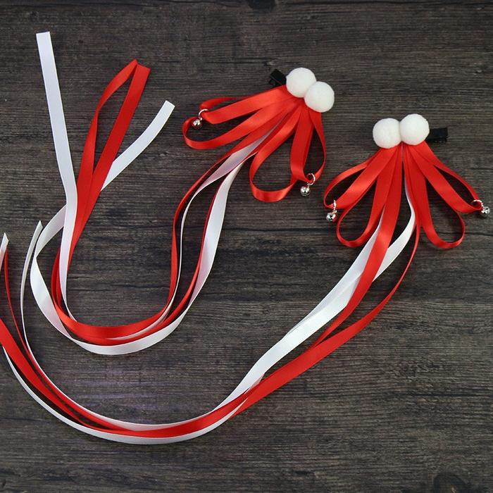 Gambar HPM-05 jepit rambut pita dinasti cina hanfu hairpin jepitan rambut - Merah dari FURUBASHOP undefined Tokopedia