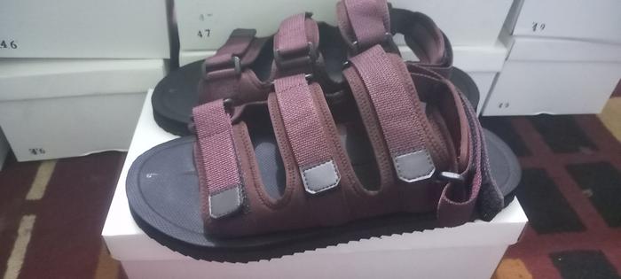 Gambar Sandal Pria Casual Ukuran Jumbo 44 45 46 47 48 49 ZVT 003 - Cokelat, 46 dari ALBADIA undefined Tokopedia