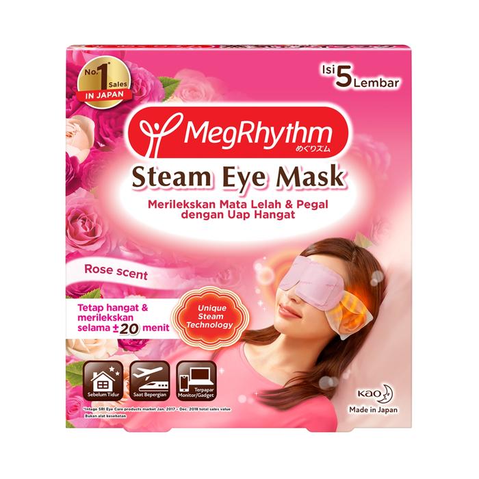 Gambar MEGRHYTHM Masker Mata Steam Eye Mask Megrythm Rose Lavender Chamomile - Rose dari Charmelon undefined 5 Tokopedia