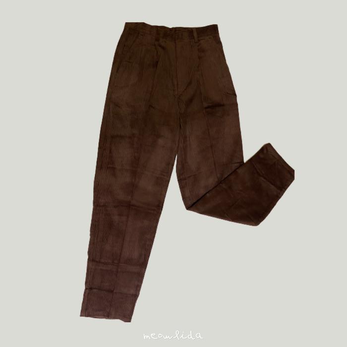 Gambar CORDUROY PANTS / CELANA PANJANG WANITA / CELANA KANTOR/ UNISEX - WOOD, 32 dari meowlida undefined Tokopedia