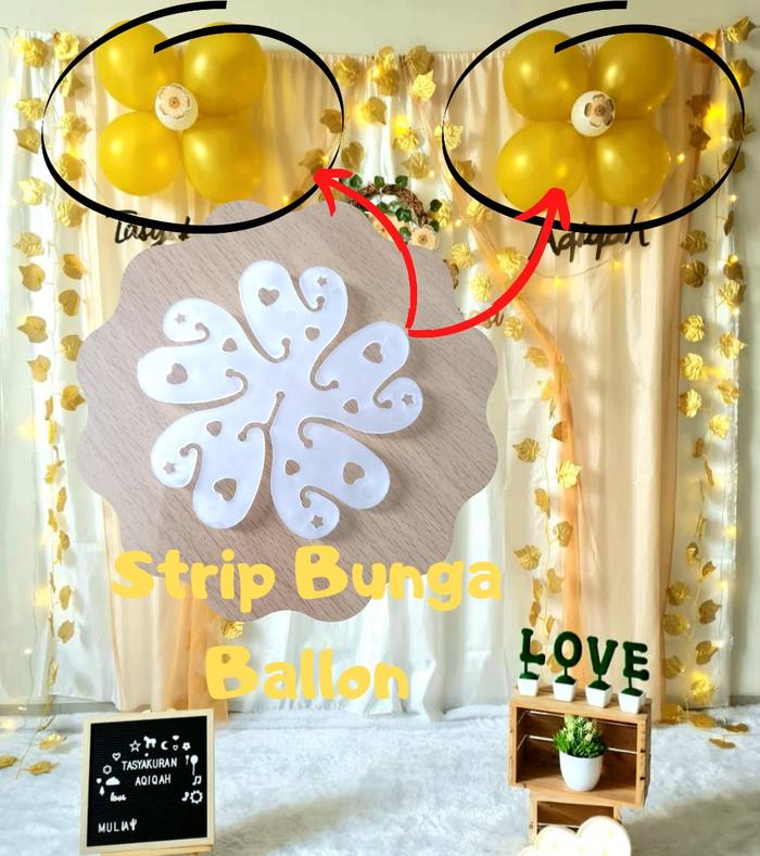 Gambar Strip Tape Rell Klip Bunga Chain Balon Dekorasi Ultah Akikah - Klip Bunga dari Mulia Dekorasi undefined Tokopedia