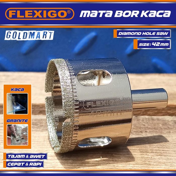 Gambar Mata Bor Kaca Dan Granite 6 mm Original Flexigo Diamon Hole Saw - Ukuran 42 mm dari Goldmart88 undefined Tokopedia