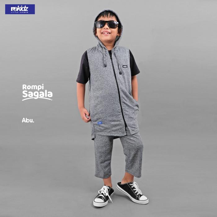 Gambar Rompi Shalat Anak ROKIDZ - Rosal Anak Murah Original Rompi Anak Polos - Abu, M dari Rosal Indonesia_NEW undefined Tokopedia