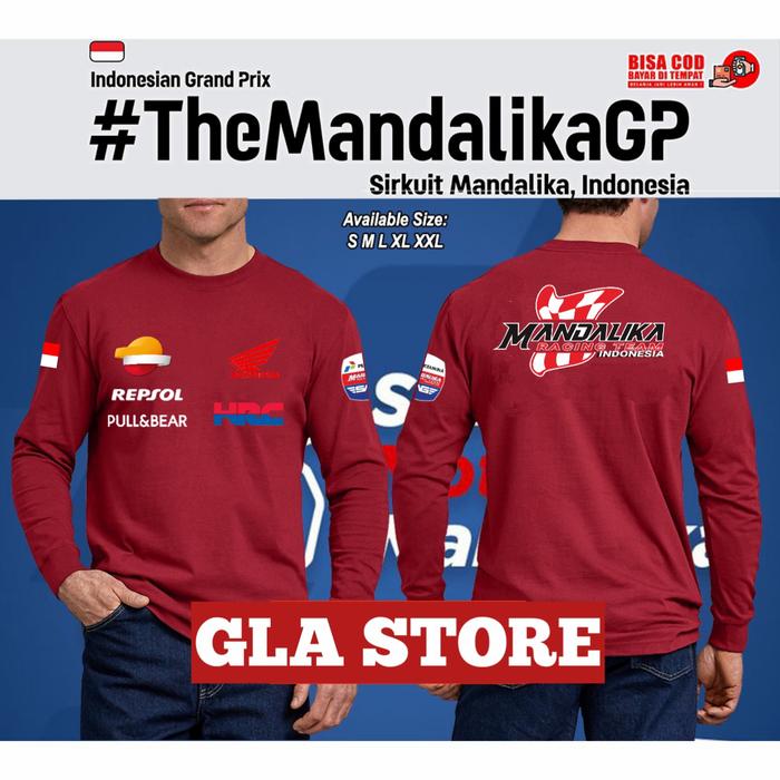 Gambar kaos circuit mandalika lombok motogp/kaos honda repsol - maron, XXL dari G.L.A CLOTHING undefined Tokopedia
