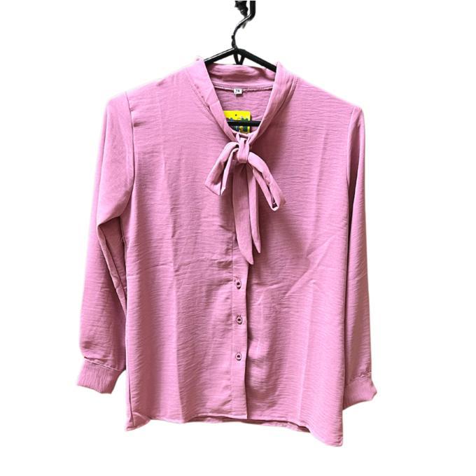 Gambar Atasan Blus Lengan Panjang Anak Cewek Blouse Kids Fashion 8-15 tahun - Pink Blus 05, 20 dari Kimchan Shop undefined Tokopedia