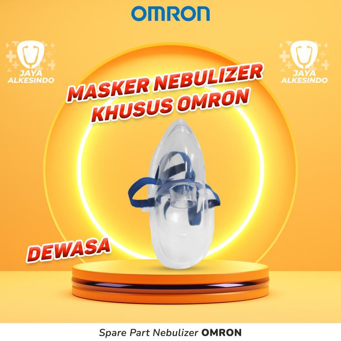 Gambar Omron Nebulizer Mask Adult & Child / Masker Nebu Omron Dewasa & Anak - - Dewasa dari jaya alkesindo undefined Tokopedia