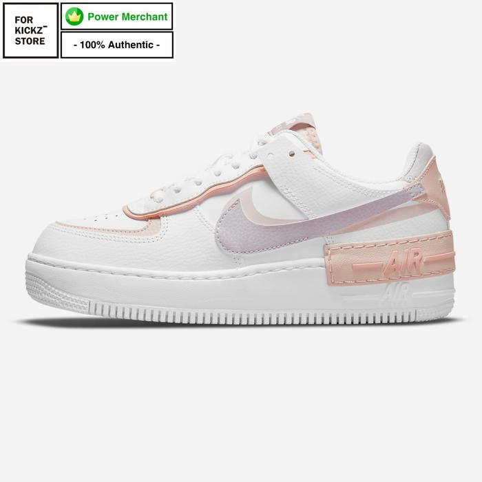 Jual NIKE AIR FORCE SHADOW WHITE AMETHYST ASH PINK OXFORD