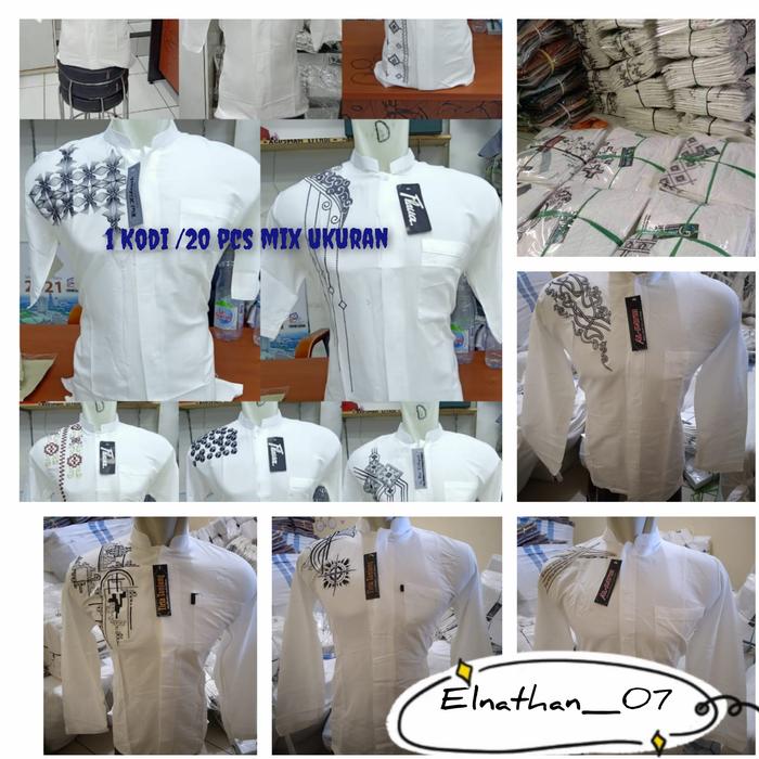 Gambar Baju Koko 1 Kodi /20 pcs grosir baju Koko muslim - Lengan panjang dari Elnathan07 undefined Tokopedia