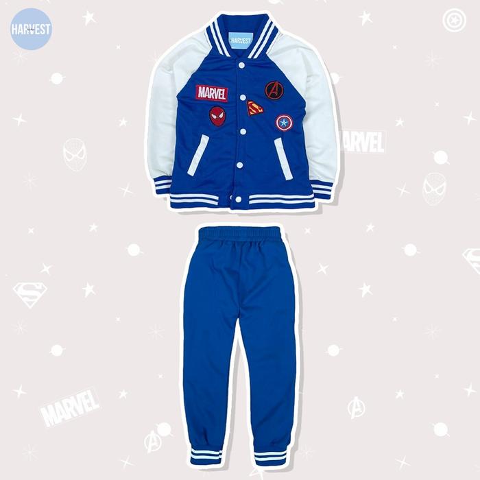 Gambar SETELAN ANAK 3-14TH/ SETELAN BORDIR MARVEL - Biru, 14 dari HARVESTBABYSHOP OFFICIAL undefined Tokopedia