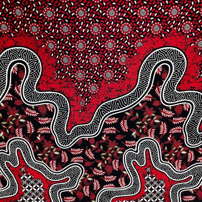 Gambar Bahan Kain Batik Meteran Potongan Motif Parijoto - Merah, 1 meter dari Batik Amanda Raisa undefined Tokopedia