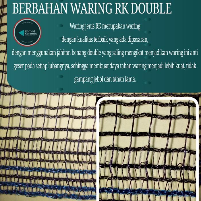 Gambar keramba ikan 1x50x1 kasa hijau jaring apung kerambah burayak karamba kotak siap pakai - Hitam dari KOMOD KERAMBA undefined Tokopedia