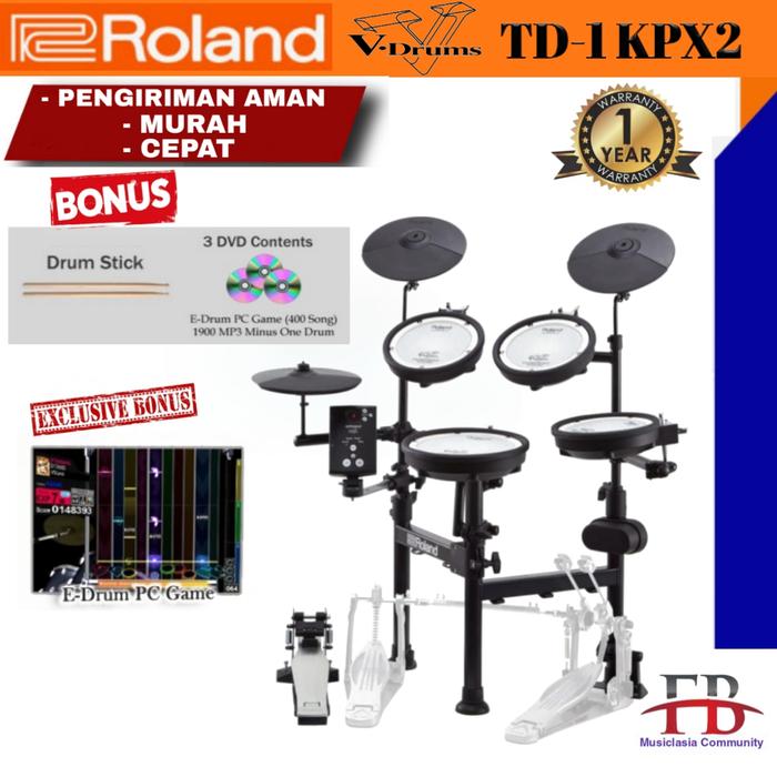 Gambar Drum elektrik Roland TD1KPX2 / TD 1KPX 2 / TD1 KPX2 / TD1 KPX2 TD1KPX - Drum +bonus dari favebox undefined Tokopedia