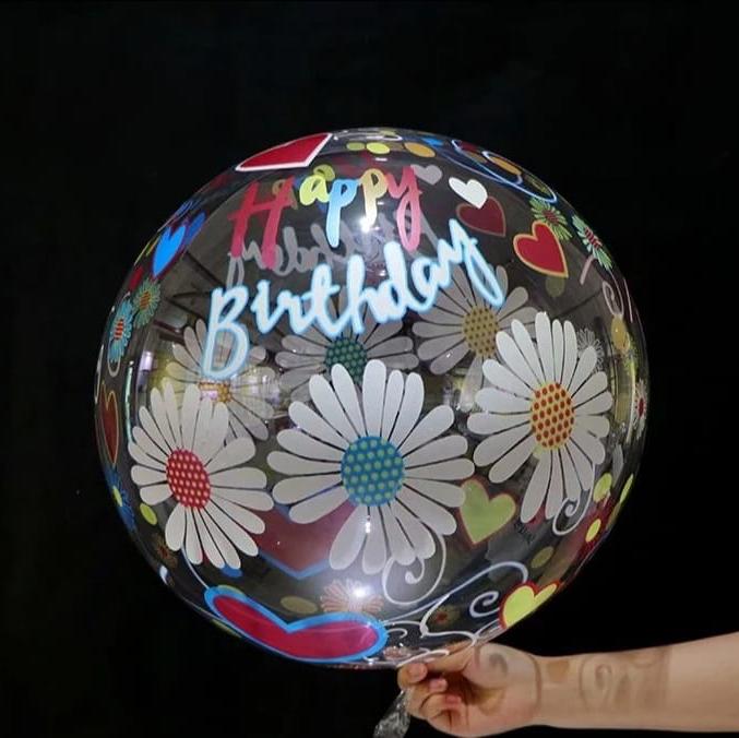 Gambar balon pvc 20inch transparan / balon pvc bening motif - zs#D dari Istanaparty undefined Tokopedia