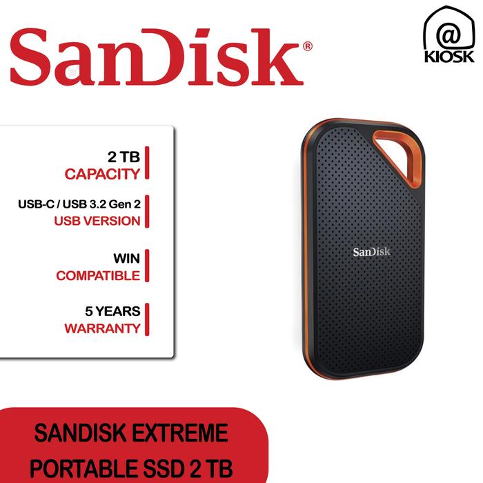 SanDisk 外付けSSD USB 2TBType-C 抜け出す
