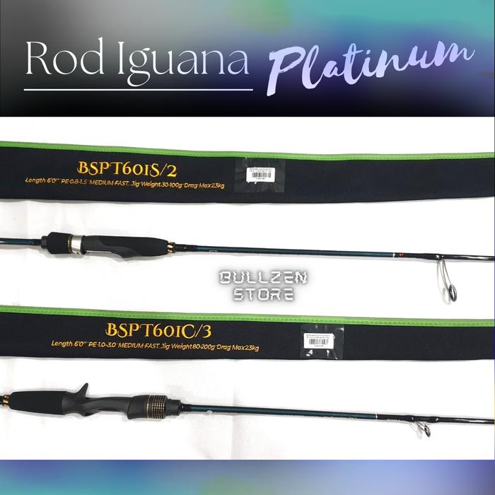 Reel Bullzen Iguana Rod Reel Joran Bullzen Iguana Platinum Joran