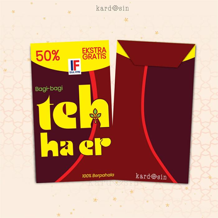 Gambar AMPLOP THR KEMASAN LUCU UNIK MEME TEH HA ER TARO INDOMIE BESAR LEBARAN - A Teh Ha Er, Kecil (5x8 cm) dari kardoosin undefined Tokopedia