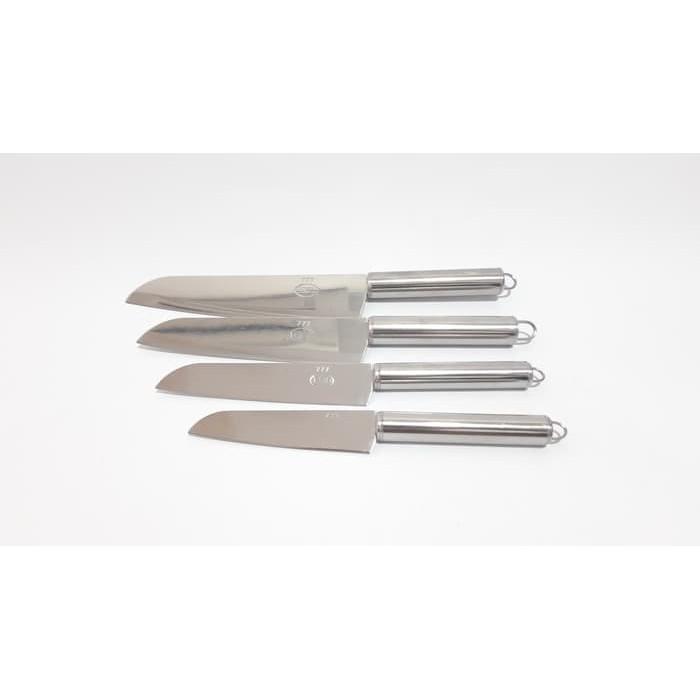 Gambar Pisau Dapur Gagang Stainless Steel Bulat - 4 Inch dari Home Decor Zega undefined 5 Tokopedia