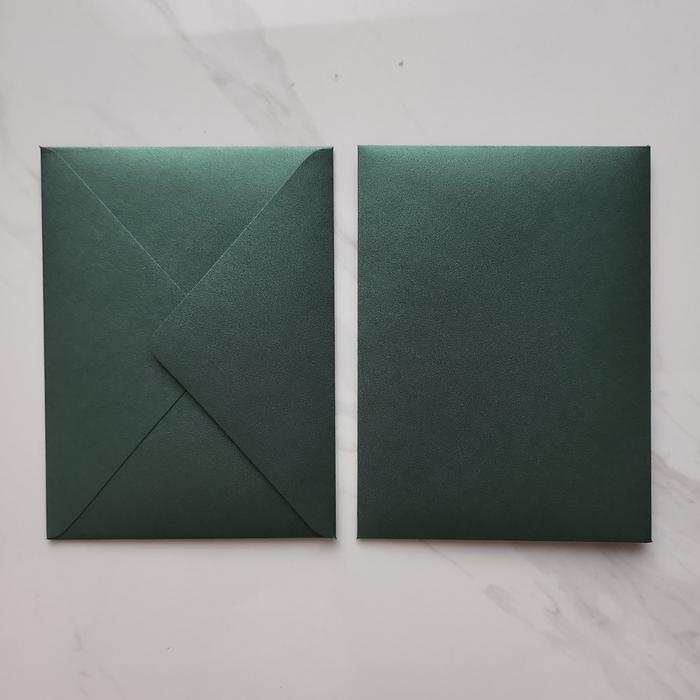 Gambar Amplop Orchid Luxury Paper A6 200gsm/ Amplop Fancy Baronial Warna - Dark Green dari Dealustre Design undefined Tokopedia