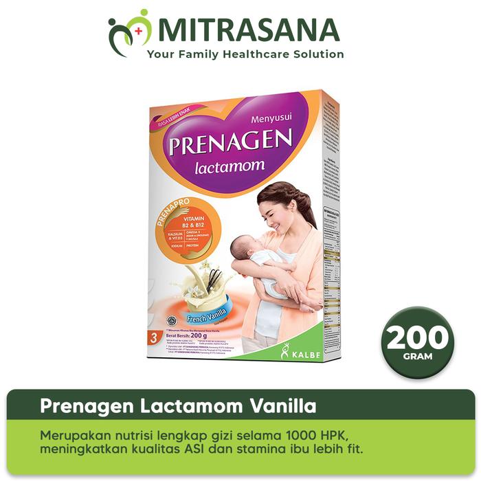 Gambar Prenagen Lactamom French Vanila|Velvety Chocolate 200gr - Vanila dari Mitrasana undefined Tokopedia