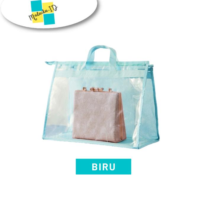 Gambar Tempat Tas Transparan Gantung Penyimpanan Serbaguna HBO002 - S, ABU dari Malaika -ID undefined Tokopedia