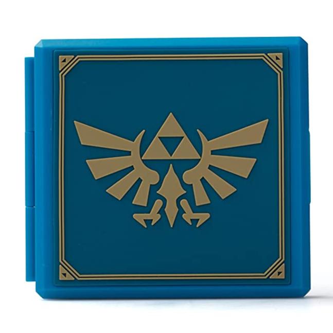 Gambar Nintendo Switch HORI Premium Game Card Case Zelda Biru - HYLIAN CREST dari Rocket Games undefined Tokopedia