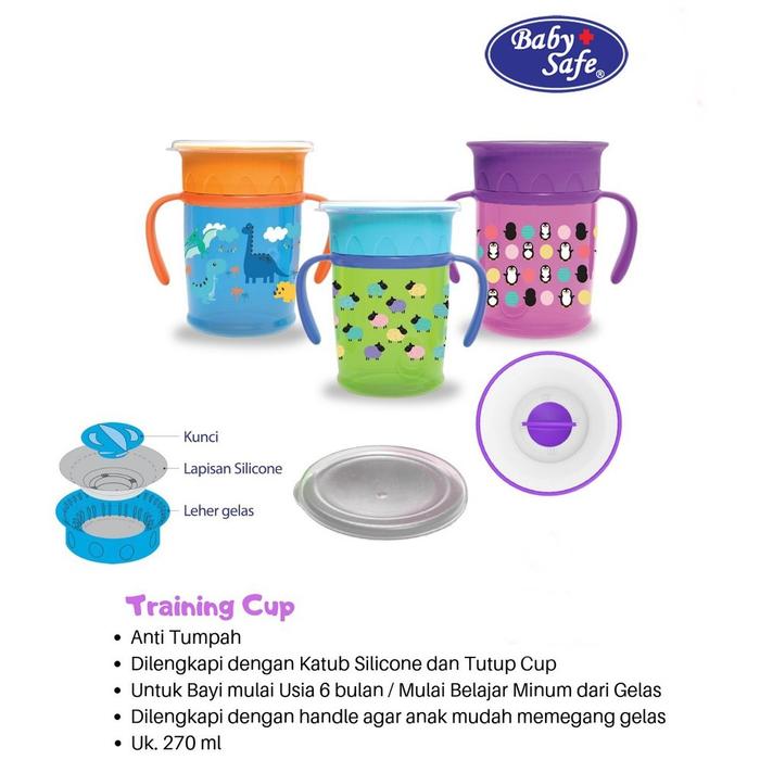 Jual BABY SAFE BOTOL MINUM 360 CUP WITH HANDLE AP013 Kota