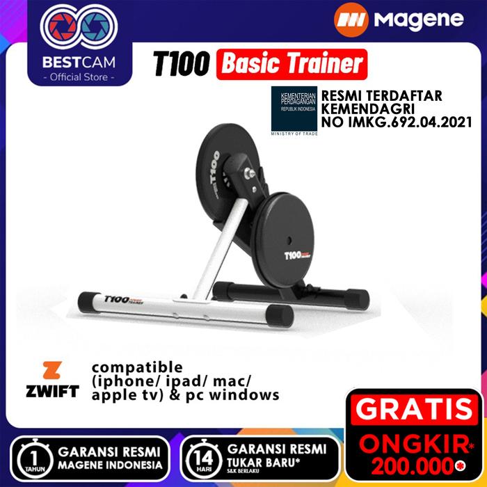 Gambar Magene T100 Semi-smart Indoor Bike Trainer Stand for Zwift dan Onelap - Unit Only dari BestCam undefined Tokopedia