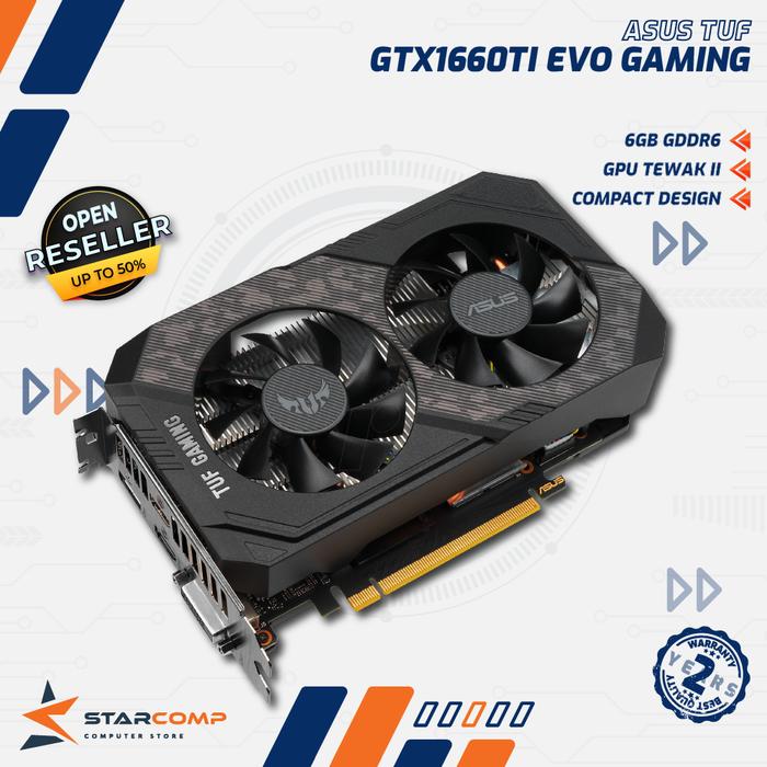 Gambar ASUS TUF Gaming GeForce GTX 1660 Ti EVO 6GB GDDR6 Asus GTX1660Ti dari Starcomp Origin undefined Tokopedia