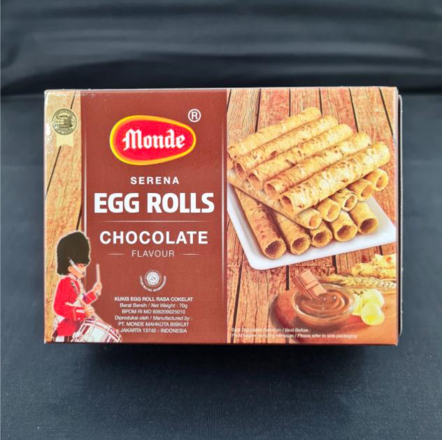 Gambar MONDE EGG ROLL MONDE SERENA EGG ROLL 70g - CHOCHOLATE dari Sumber Mas Surabaya_NEW undefined Tokopedia