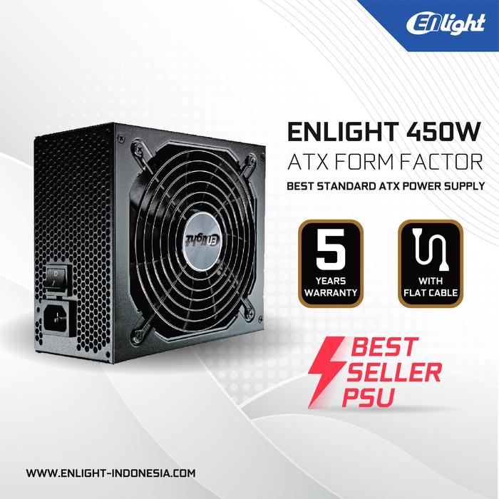 Gambar PSU ENLIGHT Sniper Power 450 Watt (80+Bronze) Power Supply dari PT.SEMPURNA UTAMA undefined Tokopedia