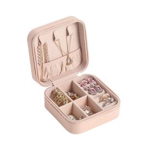 Gambar Jewellery Box Kotak Perhiasan Persegi Elegan Penyimpanan Anting Cincin - Pink dari thelittlepickles undefined Tokopedia