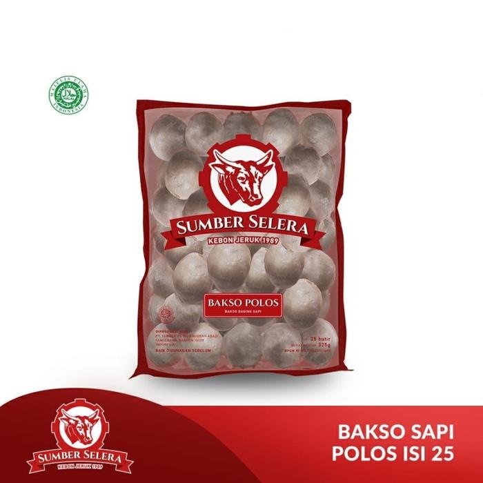 Gambar BAKSO SAPI POLOS SUMBER SELERA 325GR BASO DAGING BEEF MEATBALL 25PCS - POLOS 25PCS dari LATTEBLESS undefined Tokopedia