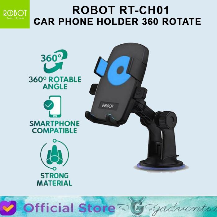 Gambar Robot RT-CH01 Car Holder Handphone Smartphone di Mobil 360 Rotate - ROBOT RT-CH01 dari GADVENTIA undefined Tokopedia
