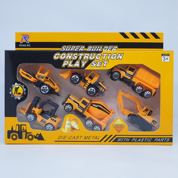 Gambar Diecast Metal Construction Play Set Super Build Mainan Anak Alat Berat dari Dovi Toys undefined Tokopedia