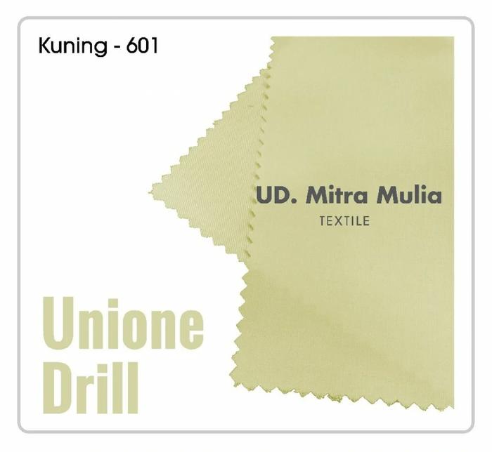 Gambar Kain Unione Drill Meteran Bahan Seragam, Kode 601 Warna Cream - 1M dari Mitra Mulia Texindo undefined Tokopedia